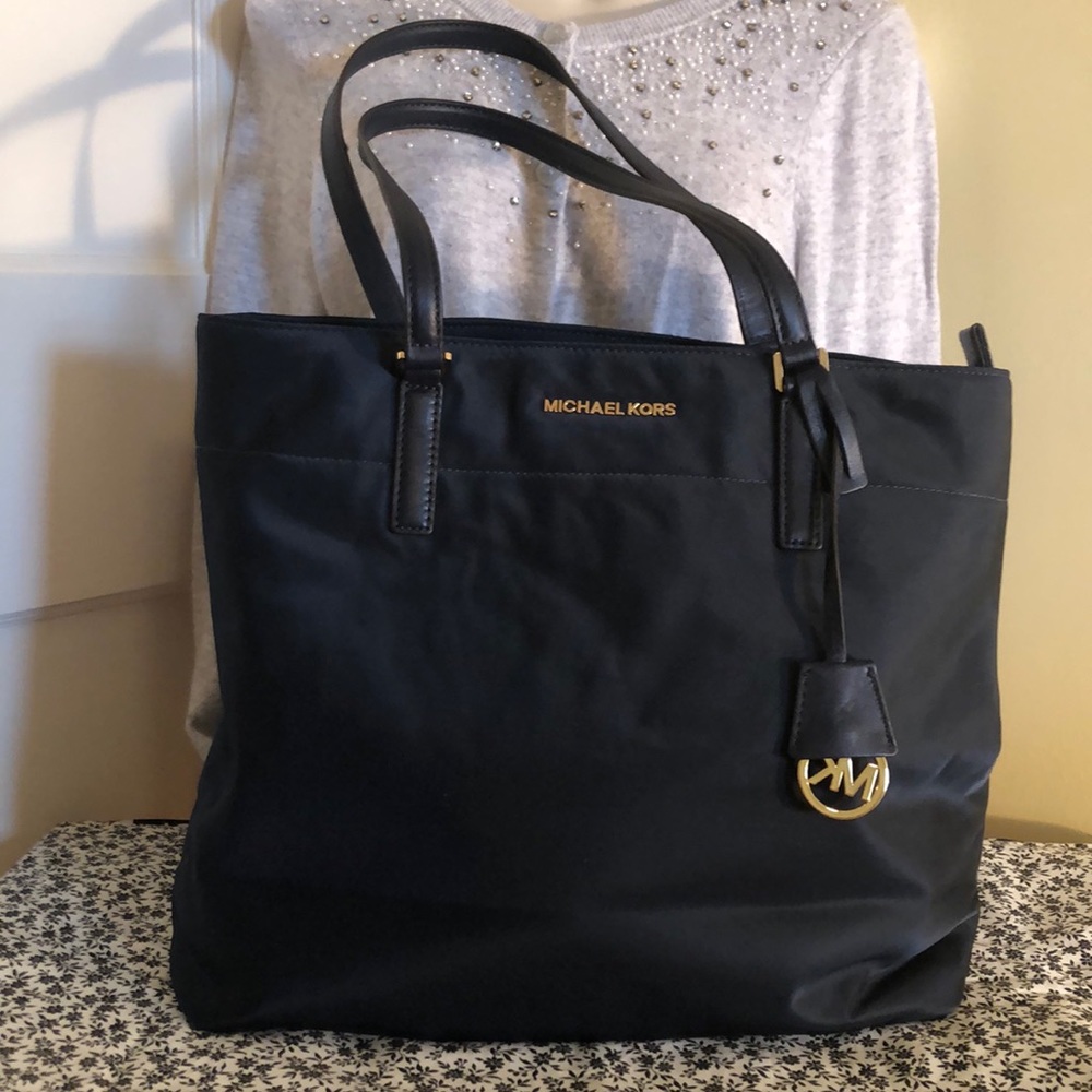 Never used large  NAVY BLUE Michael Kors bag